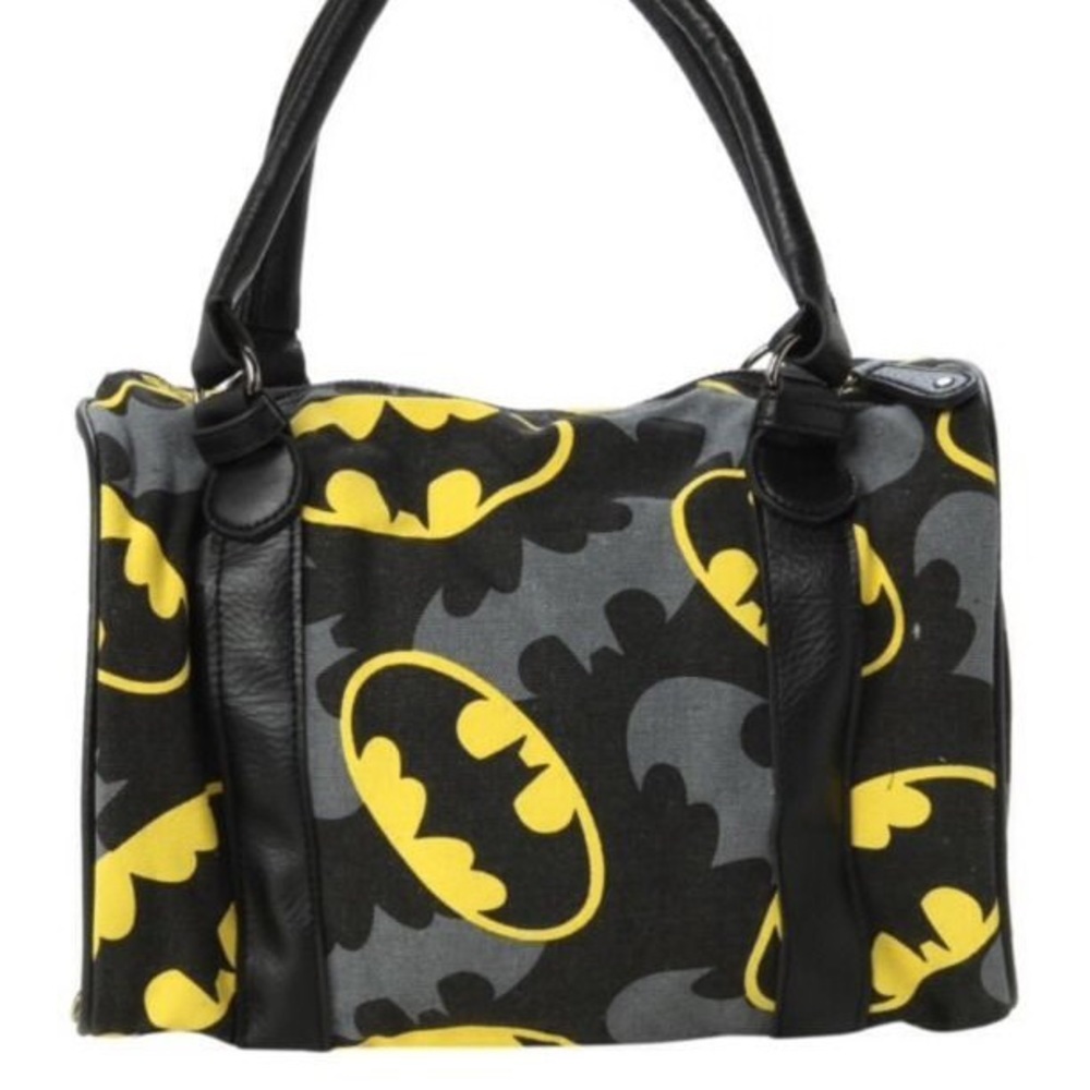Batman Yellow Logo Purse Satchel DC Comics